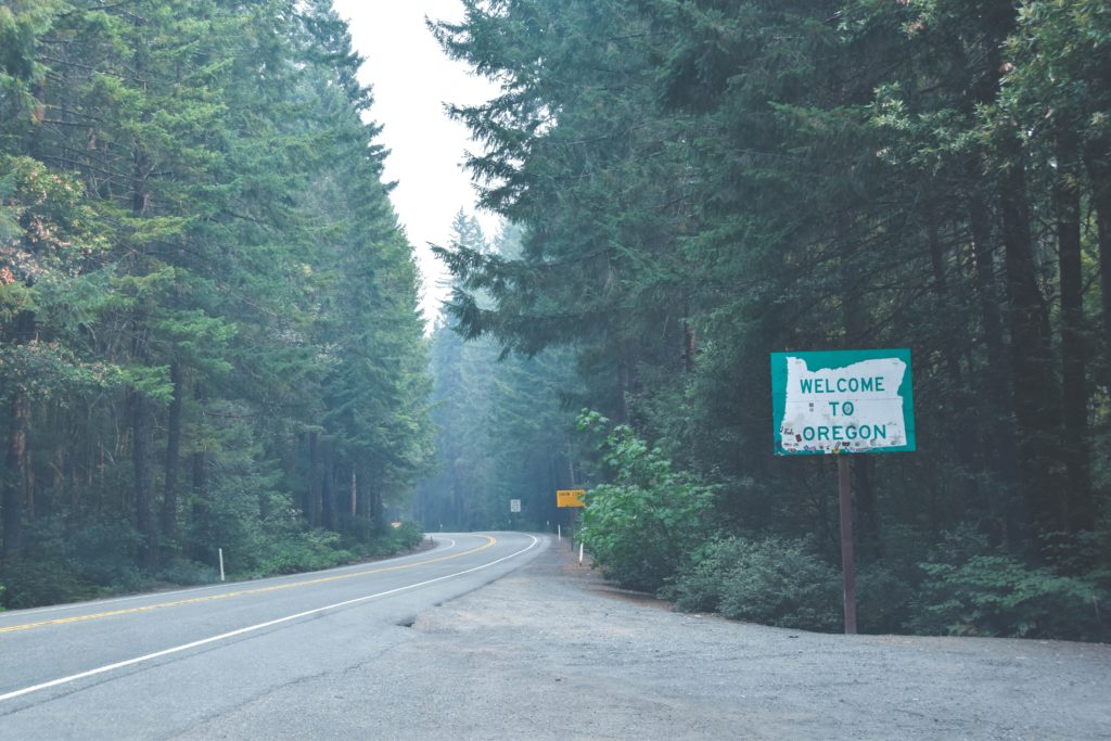 Oregon Welcome Sign