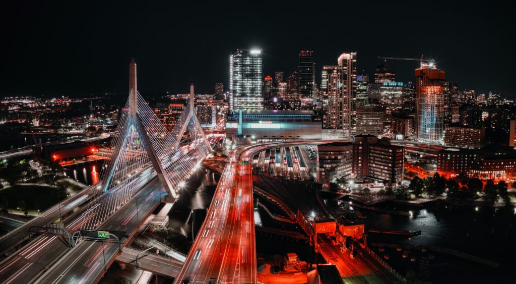 Boston Skyline at Night